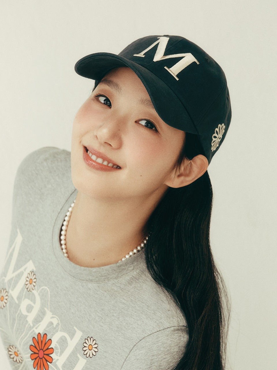 CAP M_CHARCOAL CREAM