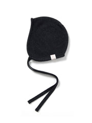 [GIFT SET] RACCOON BLENDED BEANIE EARFLAP_CHARCOAL
