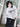 SWEATSHIRT TRIPLE FLOWER_OATMEAL BLACK