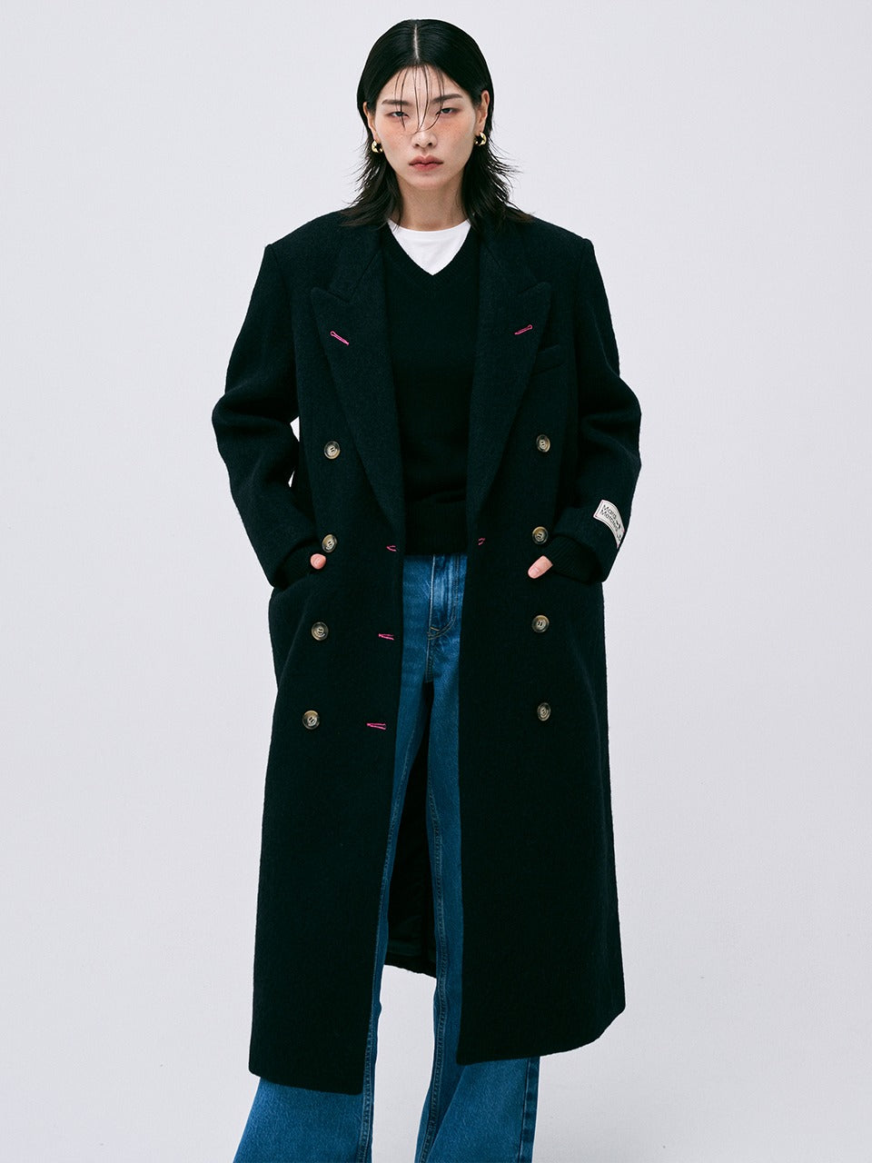 ALPACA OVERSIZED MAXI COAT DOUBLE_BLACK