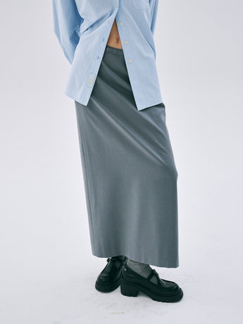 MAXI SKIRT SLIT_GREY