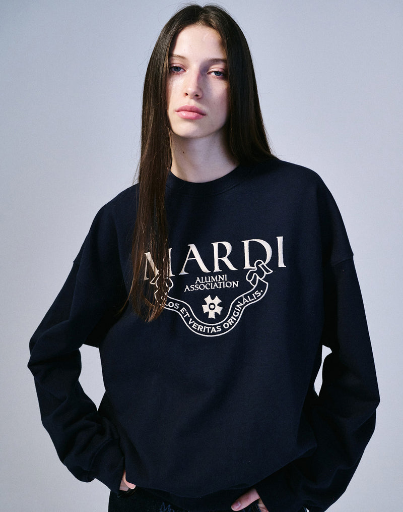 SWEATSHIRT GRAND ALUMNI CLASSIQUE NEEDLEWORK (NAVY CREAM)