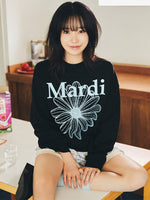 [EXCLUSIVE] SWEATSHIRT FLOWERMARDI_BLACK SKY