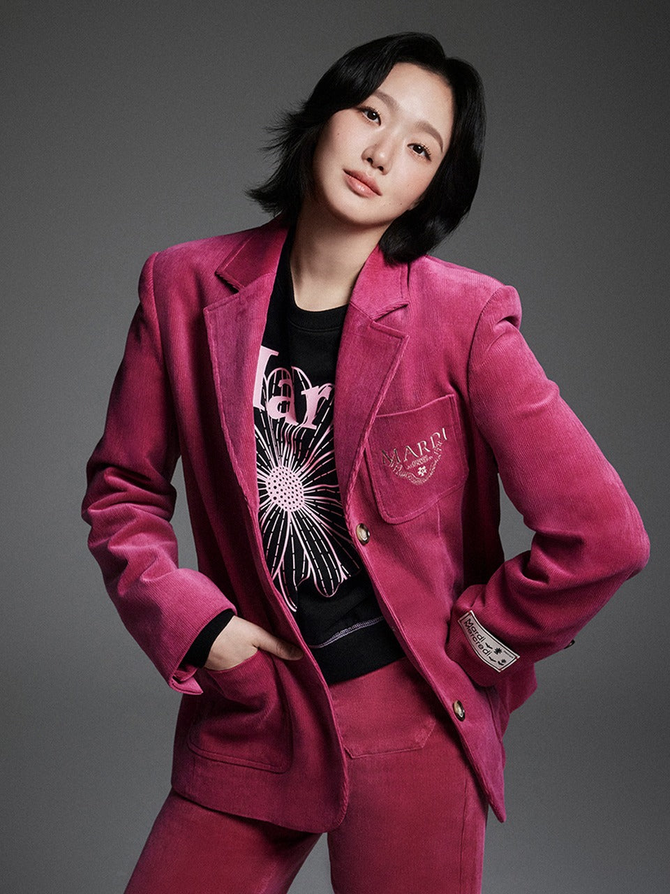 CORDUROY JACKET ALUMNI CLASSIQUE_PINK