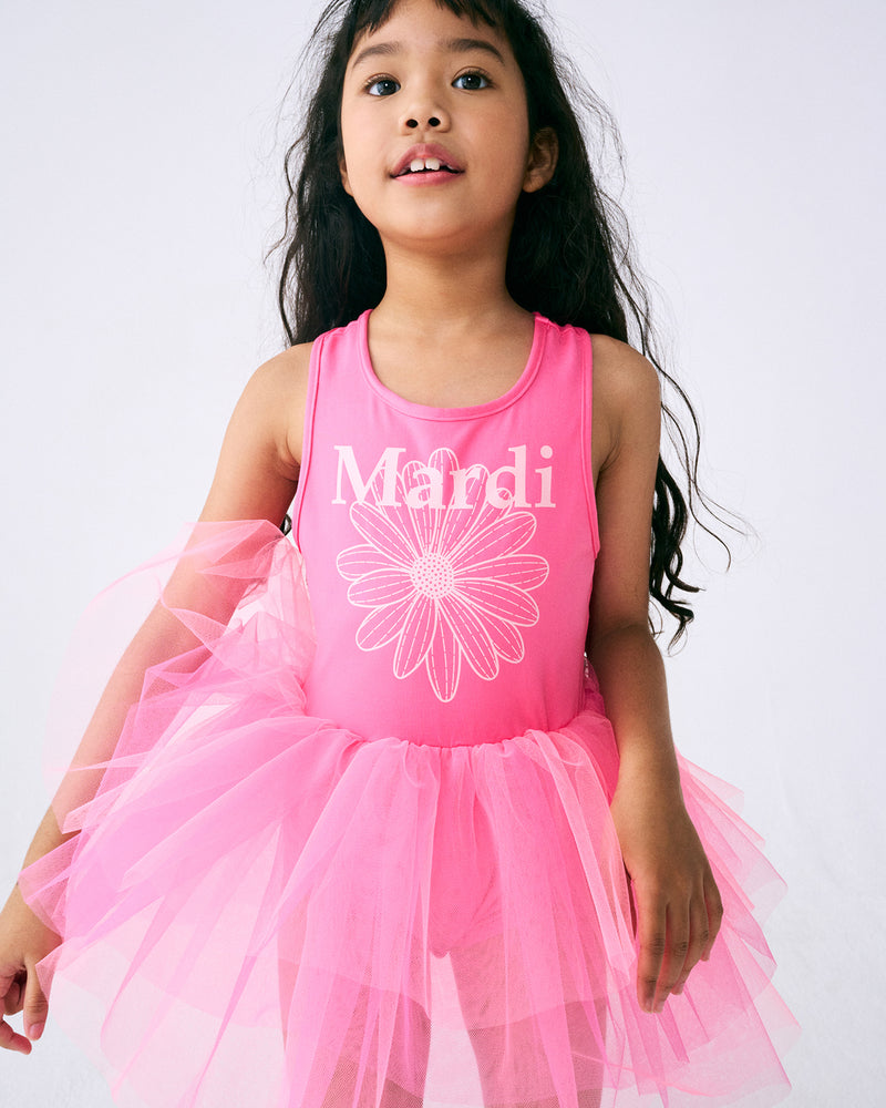 KIDS TUTU DRESS FLOWERMARDI (PEONY)