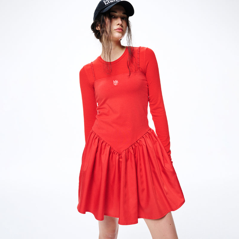 MINI LAYERED DRESS STRAP MRCD (RED WHITE)